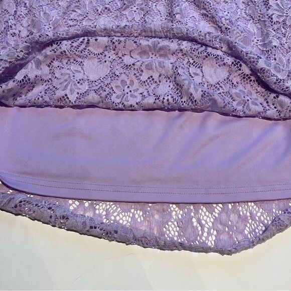 Women's Miholl Lavender Lace Blouse Off Shoulder Size XXL - Picture 5 of 12